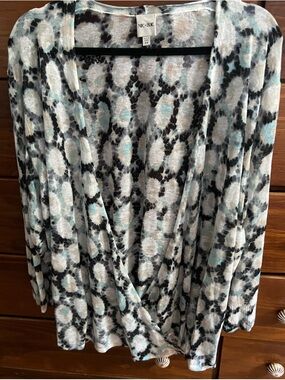 NIC+ZOE Sand Dollar Multi way Open Cardigan